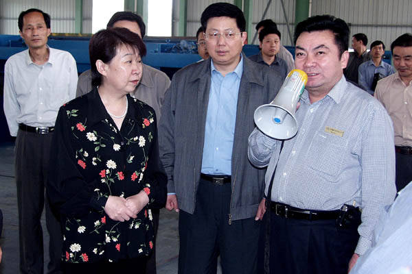 安徽省人大常委会副主任文海英来中德机床观察