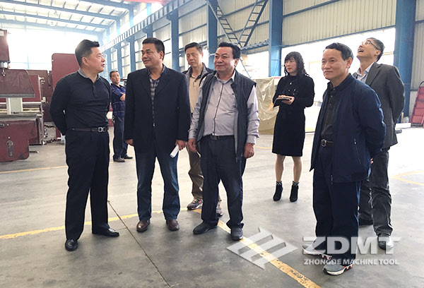 马鞍山市政协副主席魏正平来我公司观赏考查1